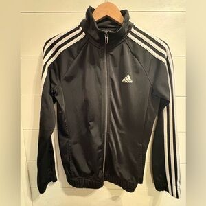 Excellent Condition! Adidas Women’s Small Black Warmup Jacket with White Logo
